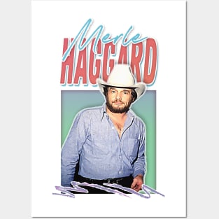 Merle Haggard / Retro Style Country Music Fan Gift Posters and Art